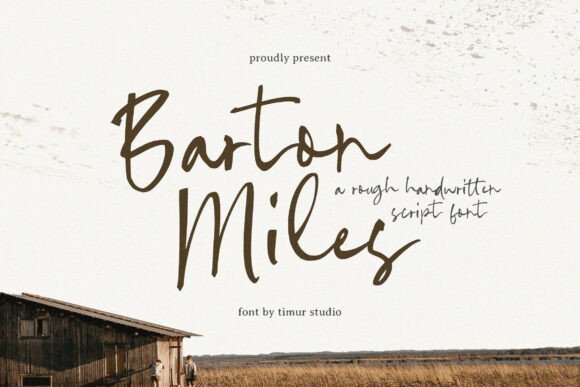 Barton Miles: A Handwritten Font for Editorial Soul