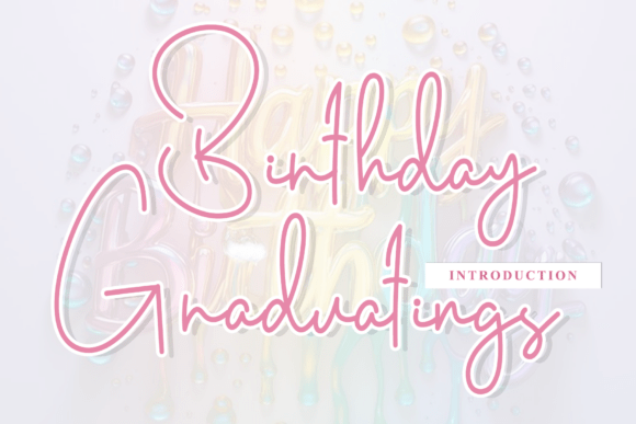 Birthday Graduatings: A Script Font for Brand Growth