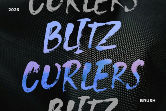 Blitz Curlers: A Bold Typeface for Makers