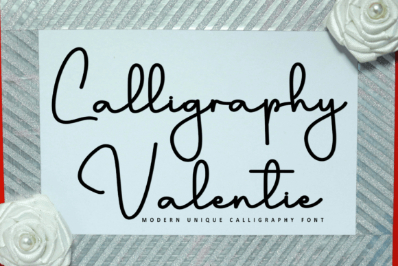Calligraphy Valentie: A Refined Script Typeface
