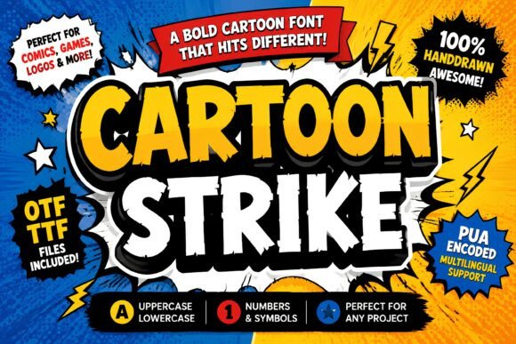 Cartoon Strike: A Bold Typeface for Brands