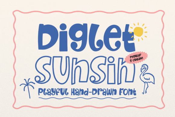Diglet Sunsin Font for Crafters