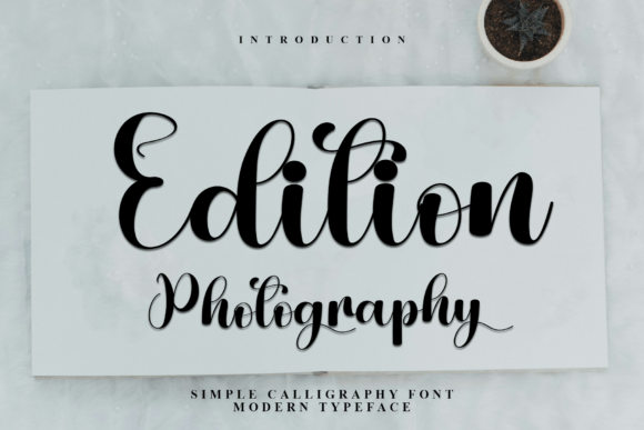Edition Photography Typeface for Festive Branding