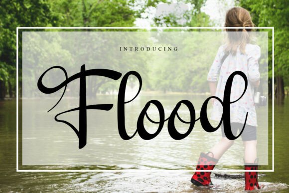 Flood: A Premium Script Font for Editorial Design