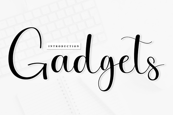 Gadgets Font: A Rhythmic Script for Editorial Design