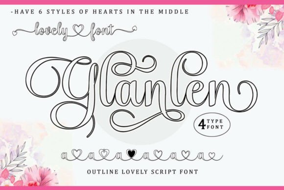 Glanlen: A Script Typeface for Polished Branding