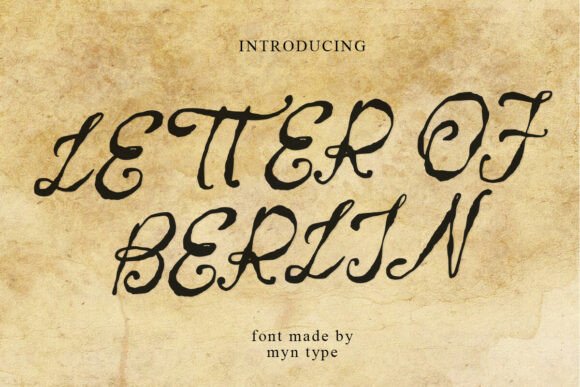 Letter of Berlin: A Handwritten Font for Authentic Brands