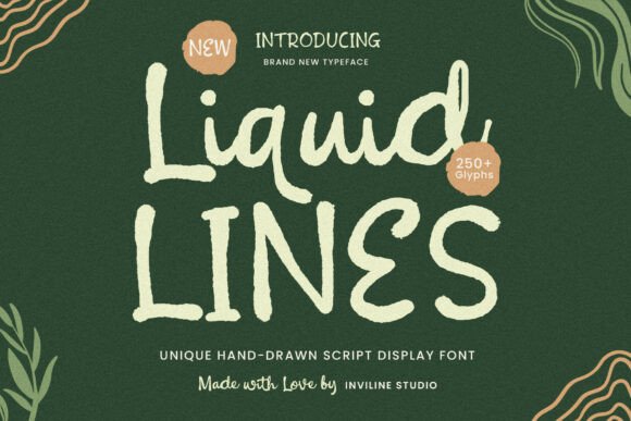 Liquid Lines: A Warm Script Font for Makers