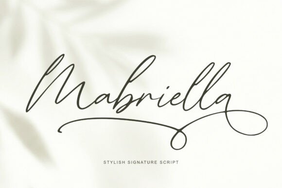 Mabriella: A Signature Font for Branding