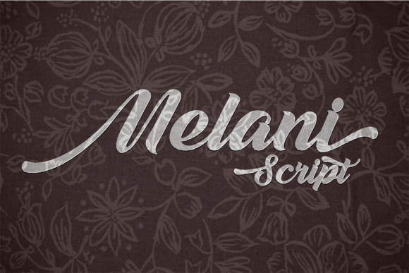 Melani Font: Bold Script for Makers
