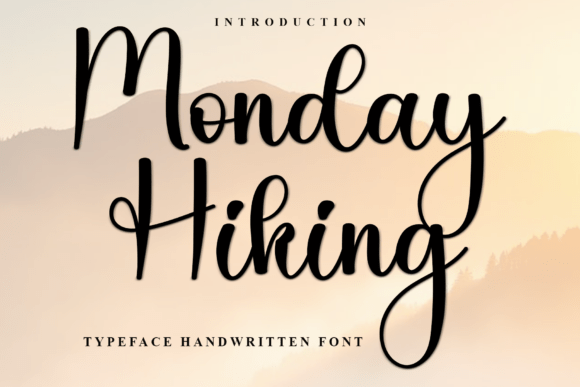 Monday Hiking: A Festive Script Font for Web Design