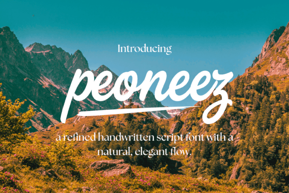 Peoneez: A Handwritten Font for Editorial Design