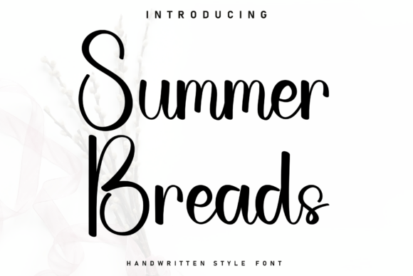 Summer Breads: A Handwritten Font for Warm Branding