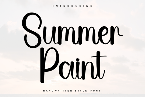 Summer Paint: A Handwritten Font for Authentic Branding