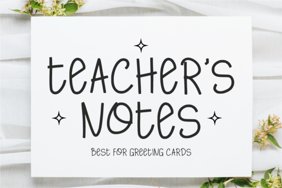 Teacher s Notes: A Handwritten Font for Crafters