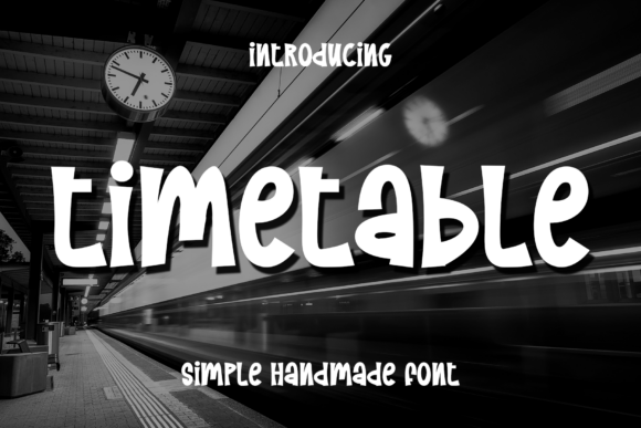 Timetable Font: Elevating Campaign Visuals