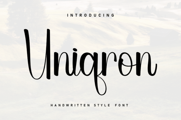 Uniqron: The Handwritten Font for Bold Branding